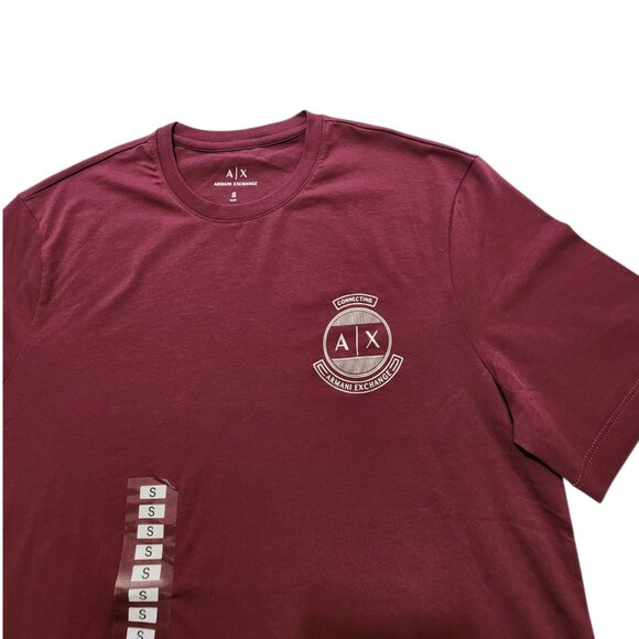 Armani Exchange Men's Short Sleeve Graphic Print A/X‎ Logo Tee Size Small - Picture 5 of 6